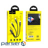 Кабель HOCO X14 3-in-1 Times speed charging cable iP+Micro+Type-C Black (6931474719157)