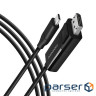 Кабель AXAGON RVC-DPC USB-C-DisplayPort, 1.8m, 4K/60Hz, чорний