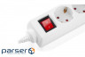 Мережевий фільтр живлення REAL-EL RS-Protect M 3m, white (EL122300027)