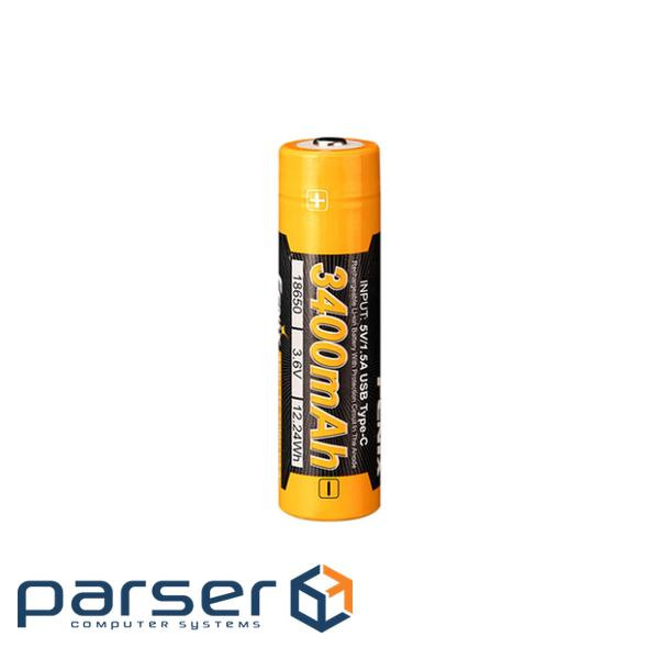 Акумулятор Fenix 18650 (3400 mAh) Type-C (ARB-L18-3400U-V30)
