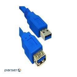 Cable USB 3.0 A M to USB AF 1.8m, 3xShielding D=4.5mm AWG24+28, Standard (78.01.4416-100)