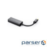 Адаптер Dynamode USB 3.0 Type-C 1000/100 Мбіт/с роз'єм RJ-45, чіп RTL8153, кабель 13 (DM-AD-GLAN-C)