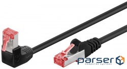 Patch cord RJ45 SFTP6 1.0m, patch AWG28 1x90ё PoE/PoE+ LSOH, black (75.05.1543-1)