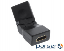 Перехідник моніторний InLine HDMI F/F (адаптер), 270 2D поворотний Gold (77.A1.7692-1)