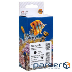 Картридж Barva HP 711 (CZ129A/CZ133A) 73 мл, black (IC-H711B)