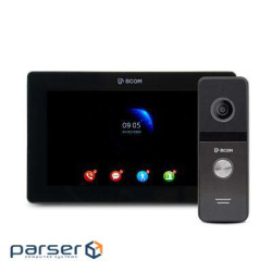 Комплект відеодомофон+відеопанель BCOM BD-770FHD / T BLACK KIT з підтримкою Tuya Smart та Wi-Fi моду