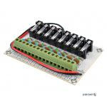 8-кан. модуль захисту живлення із використанням запобіжників. Вхід: 9 – 15 В (провід). Ви (PDU-8ch)