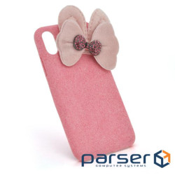 Накладка Пухнаста Бантик iPhone X (13670)