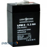 Акумуляторна батарея LOGICPOWER LPM 6 - 5.2 AH (6В, 5.2Ач) (4158)
