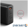 Зарядний пристрій AXAGON 1xUSB + 2xUSB-C 100W QC4+ PD3.0 PPS black (ACU-DPQ100)