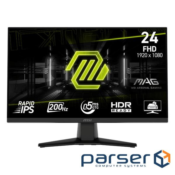 Монітор IPS 23.8" FHD (1920 x 1080) 0,5ms 200Hz 17 8/178 /DP/HDMI MSI MAG 242F