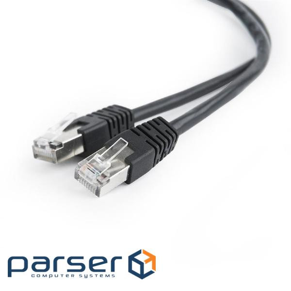 Patch cord Cablexpert FTP, 5e, 2 м, 50u", черный (PP22-2M/BK)