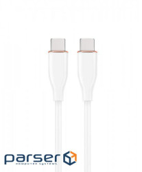 Кабель Cablexpert CC-USB2S-CMCM-1.5M-W, преміум якість USB 2.0 C-тато\С-тото,1.5 м. .