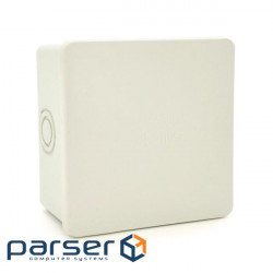 Distribution box external PIPO P7 95x95x60 mm IP54, plastic, (PP) smooth-walled, white, Q60 (Р 7)