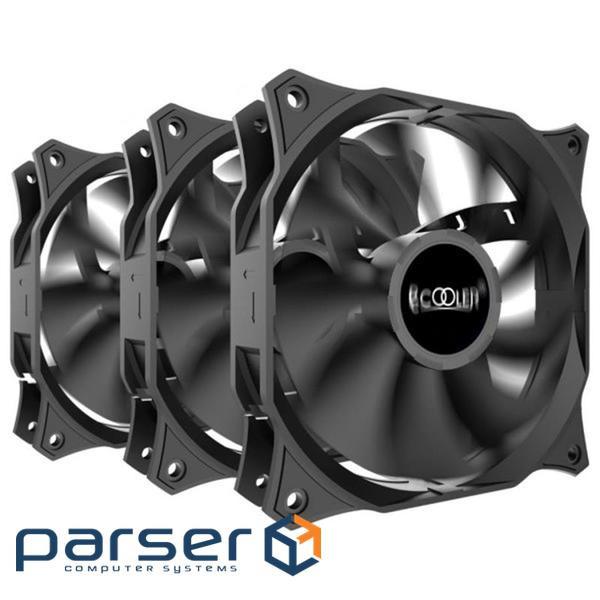 Кулер до корпусу PcCooler DN 120 BK 3in1