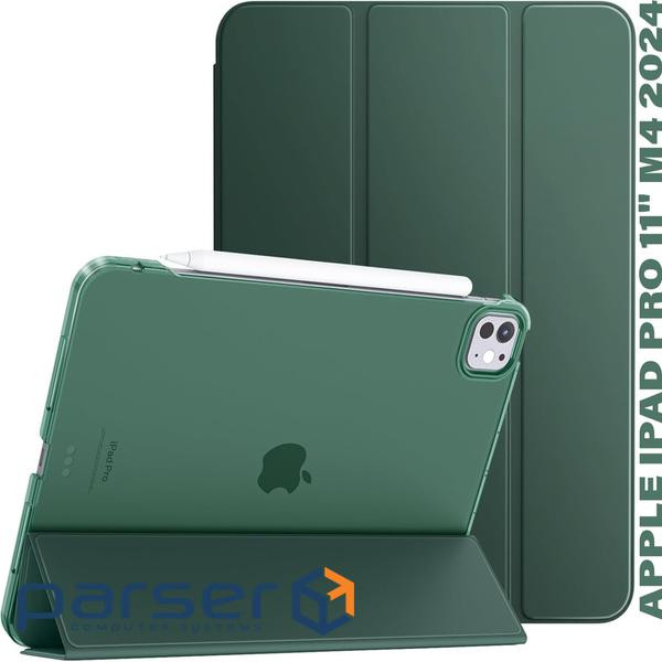 Чeхол-книжка BeCover Tri Fold Hard для Apple iPad Pro 11" M4 2024 Dark Green (711727)