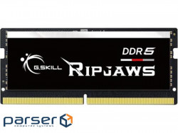 Модуль пам'яті G.Skill Ripjaws DDR5 SO-DIMM 32GB/4800 (F5-4800S3838A32GX1-RS)