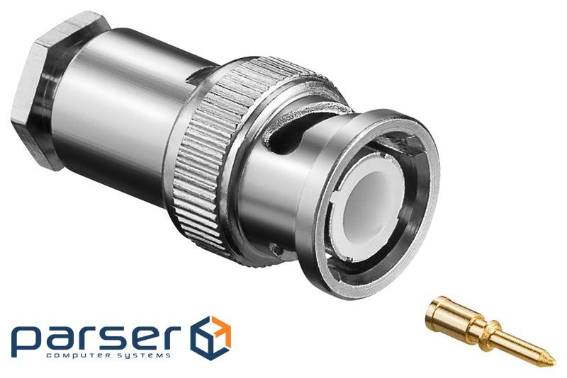 Штекер FreeEnd-BNC/50ohm,/M конектор нарізний RG58/U Gold (62.09.8320-1) RG58/U Gold (62.09.8320-1)