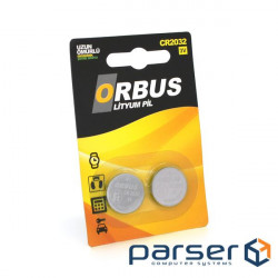 Батарейка літієва Orbus CR2032, 2 шт у блістері, ціна за блістер (ORB / CR2032-2)