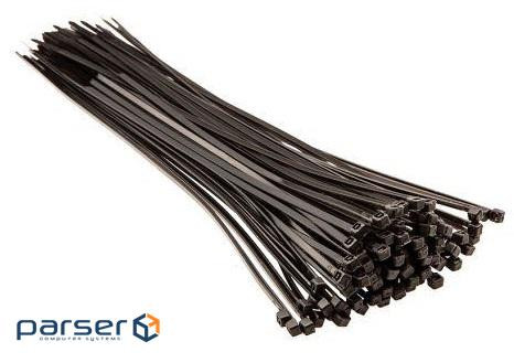 Стяжка Top Tools чорна, 3.6x300 мм, пластик, 100 шт . (44E960)