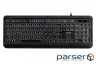 Клавіатура 2E KS120 White backlight USB Black (2E-KS120UB)