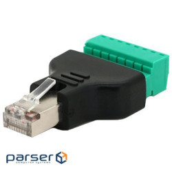 Роз'єм Voltronic RJ-45(M) (8 контактів) з клемами під кабель 