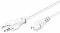 Кабель живлення пристроїв IEC(Swiss)-(C13) M/F 2.0m,3x0.75mm Cu,білий (75.09.4015-1) (75.09.4015-1)