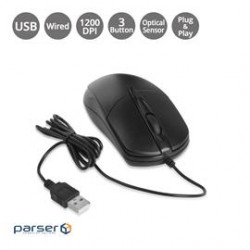 SIIG Mouse JK-US0T11-S1 USB Optical Mouse Bulk Pack