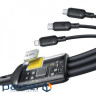Кабель Baseus Silky One-for-Three Fast Charging USB to Micro USB+Lightning+Type-C (P10377705123-00)