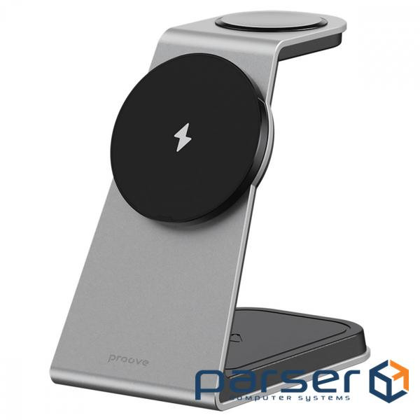 Бездротове ЗУ Proove Omni Power 3 in 1 gray (WSOP15020003)