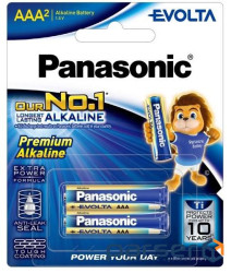 Батарейка Panasonic Evolta лужна AAA блістер, 2 шт. (LR03EG/2B)