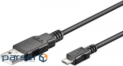 Кабель Goobay USB2.0 A-microB M/M 0.15m, AWG28 2xShielded Cu (75.09.5736-1)
