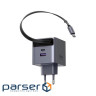 Зарядний пристрій Ugreen USB-C PD45W GaN + cable USB-C to USB-C retractable (65822)