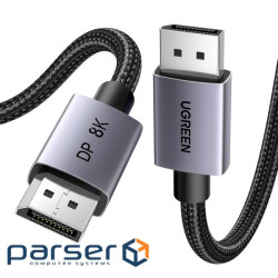 Кабель мультимедійний DisplayPort M to DisplayPort M 3.0m V1.4 8K60Hz black Ugreen (25906)