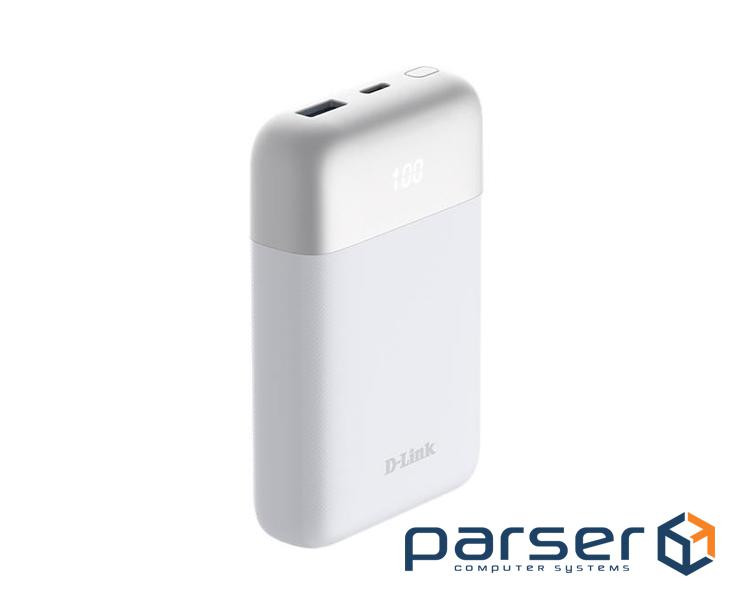 Акумулятор портативний літій-іонний Power Bank D-Link 10000мА*год 18Вт 1xUSB-A, 1xUSB-C, б (DPP-101)