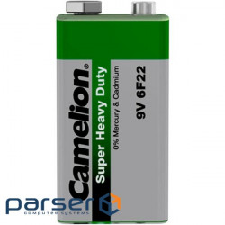Батарейка CAMELION Super Heavy Duty Green «Крона» (С-10100122) (4260033156495)