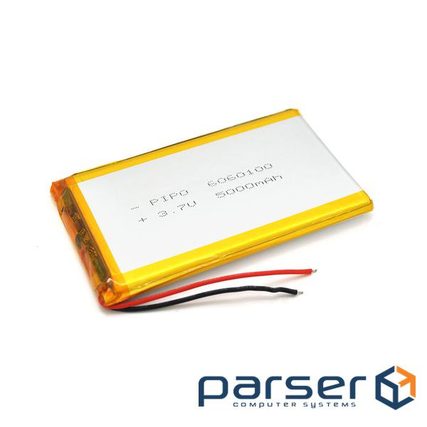 Літій-полімерний акумулятор 6*60*100mm (Li-ion 3.7В 5000мА&middot,год) (6060100) ) (6060100)