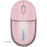 CANYON mouse OnClick 24 BT/ Wireless Transparent/Pink (CNS-CMSW24P)
