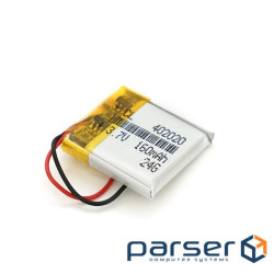 Літій-полімерний акумулятор 4*20*20mm (Li-ion 3.7В 120мА&middot,ч) (402020) ) (402020)