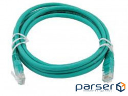 Патч-корд Atcom, UTP, RJ45, Cat.6, мідь, 3 м, зелений (9411)