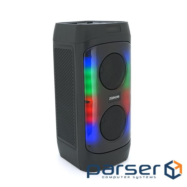 Акустична система з підсвічуванням ZQS4246, 2*15W, вбудований акум 3600mAh, живлення від USB кабелю, ,