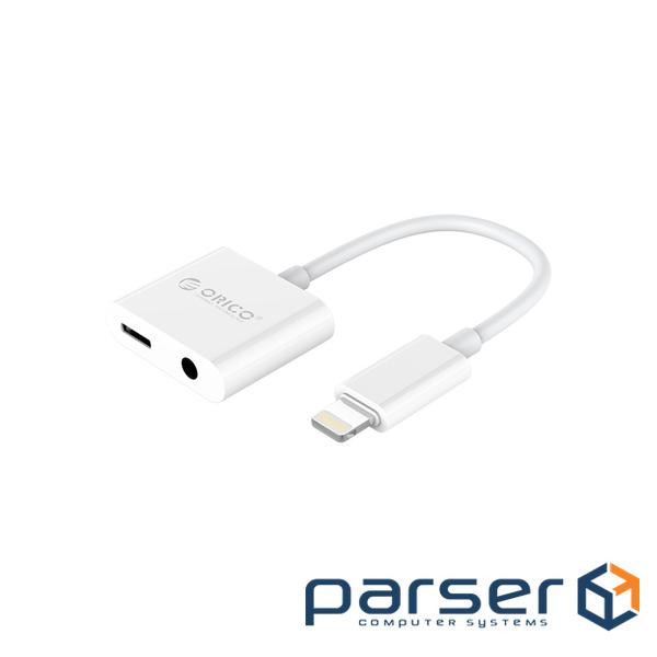 Перехідник Lightning to 3.5mm/Lightning 2LT-WH-BP Orico (CA912797)