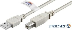 Printer cable Goobay USB2.0 A-B M/M 2.0m, AWG24+28 2xShielded Cu Certif. (75.05.0831-1)