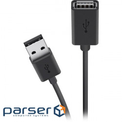Дата кабель USB 2.0 AM/AF 3.0m Belkin (F3U153BT3M)