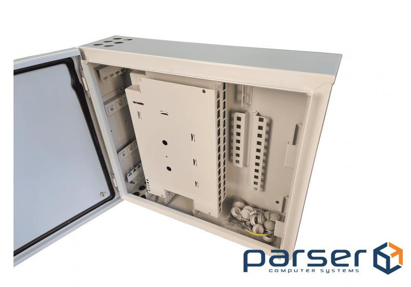 Оптобокс комутаційний VAGOS PON(FTTH) 440х500x140 під адаптери SC-32шт / LC-64шт, 8 вводів (034867) (034867)