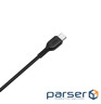 Кабель HOCO X20 USB to Type-C 3A, 2m, PVC, TPE connectors, Black (6957531068907)