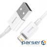 Кабель BASEUS Superior Series Fast Charging Data Cable USB to iP 2.4A 0.25м White (CALYS-02)