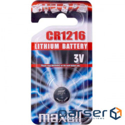 Battery MAXELL Lithium CR1216 (M-11238800) (4902580104900)