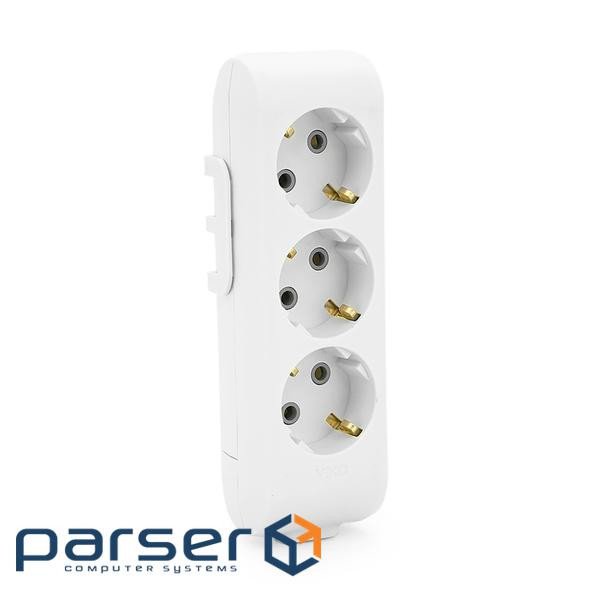 Колодка 3 гнізда із заземленням VIKO (90114300) (90114300 із заземленням) )