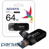 USB накопичувач A-Data 64GB USB 2.0 UV240 Black (AUV240-64G-RBK)
